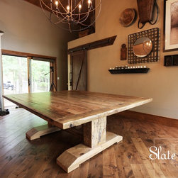 Reclaimed Wood (Rectangular) Pedestal Tables - Products