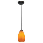 Access Lighting - Champagne Integrated (SSL) LED Rod Pendant, Oil Rubbed Bronze, Maya - Features: