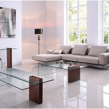 Modern Coffee Tables with Lucite Acrylic Legs