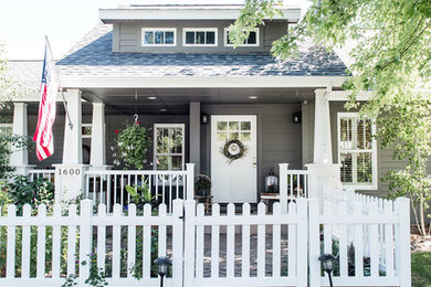Inspiration for a craftsman entryway remodel in Denver