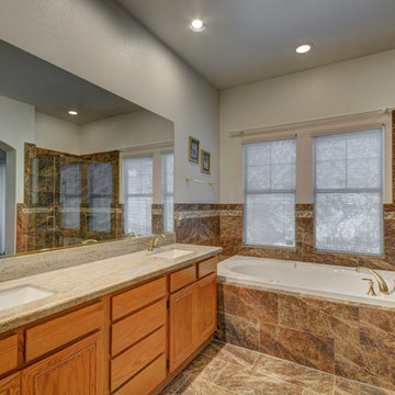 Traditional Bathroom in Luxurious Browns