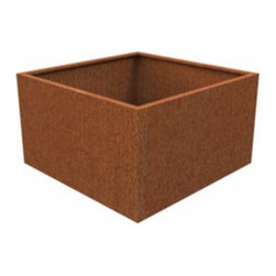 Corten Steel Andes Trough - Outdoor Plant Pots & Planters
