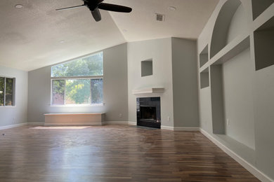 Example of a large family room design in Orlando