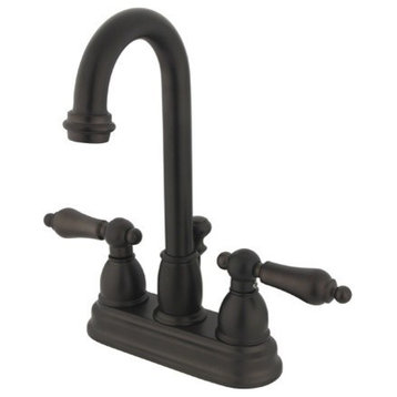 Kingston Brass 4" Centerset Bathroom Faucet, Oil Rubbed Bronze