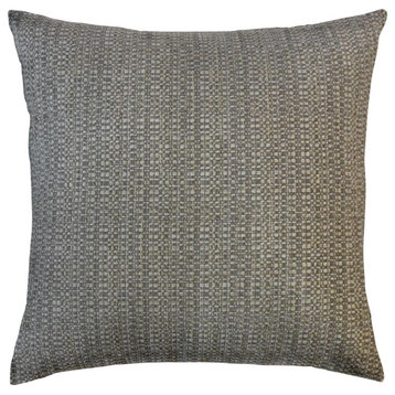 The Pillow Collection Gray Plymouth Throw Pillow Cover, 20"x20"