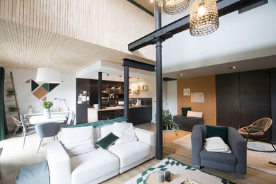 This is an example of a large contemporary home in Lille.