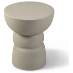 Meridian Furniture - Collins Aluminum End Table, Taupe - Indulge in the allure of the Taupe Collins End Table by Meridian Furniture. Its captivating design and luxurious Taupe elevate any space with effortless elegance. Crafted with precision and durability in mind, this stunning piece becomes the focal point of gatherings, fostering moments of connection and warmth. Embrace sophistication and style with the Collins End Table, a testament to exquisite taste and timeless beauty.