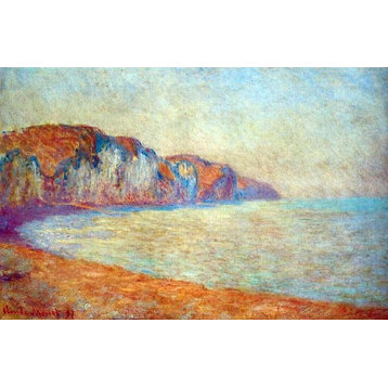 Claude Oscar Monet Cliff at Pourville in the Morning 18" x 27" Canvas Print