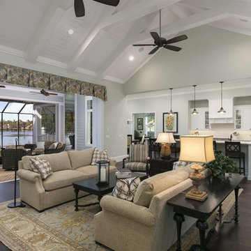 Coastal inspired estate sited on over one acre on Lake Butler in Windermere