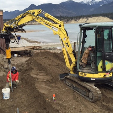 Shoring Retaining Wall / Helical Screw Piles