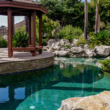 Gazebo and Swimming Pool in Orange