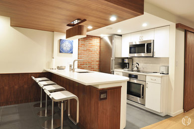 Moderne Küche in Boston