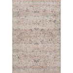 Loloi II - Loloi II Printed Hathaway Blush Ivory Area Rug, 7'6"x9'6" - Fresh yet familiar, our printed Hathaway captures the look of an antique rug at a price that is very attractive. Offering stylish, easy-care performance for today's busy homes, Hathaway effortlessly elevates an interior with updated shades of whispery blush and aged ivory. Created in China of 100% polyester, Hathaway appears to be soft and delicate but is secretly hard-working and stain resistant. We won't tell.