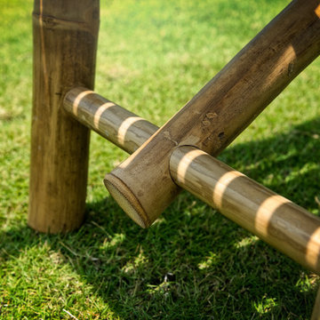 Zen Bamboo Garden Bench