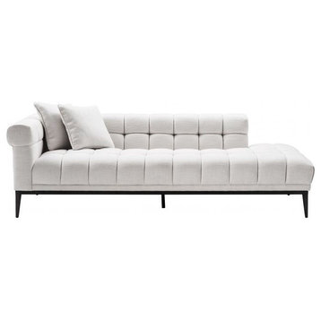 White Biscuit-Tufted Lounge Sofa | Eichholtz Aurelio - L