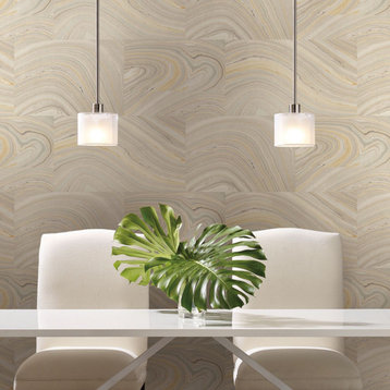 York Peel and Stick Wallpaper Onyx Gray PSW1094RL Simply Candice