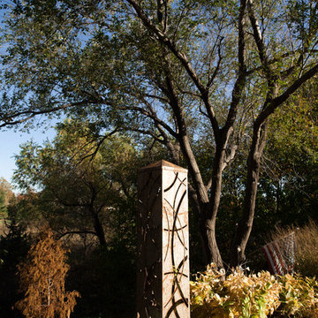 CorTen Rusted Steel Light Bollards - ClaroLux Landscape Lighting