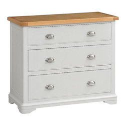 Boston Light Grey 3 Drawer Chest - Dressers