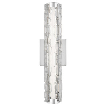 Feiss Cutler 18" LED Wall Sconce WB1876CH-L1, Chrome