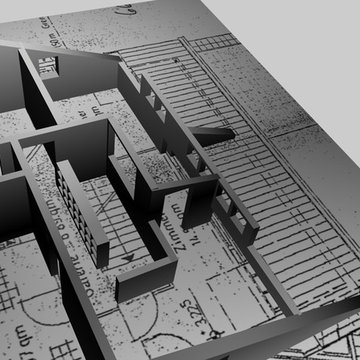 3D-Planung eines Dachausbaus. Schnelle 3D-Skizzen am Rechner vor Ort helfen.