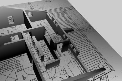 3D-Planung eines Dachausbaus. Schnelle 3D-Skizzen am Rechner vor Ort helfen.