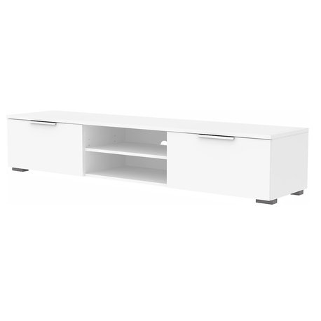 Match Tv Stand, White High Gloss