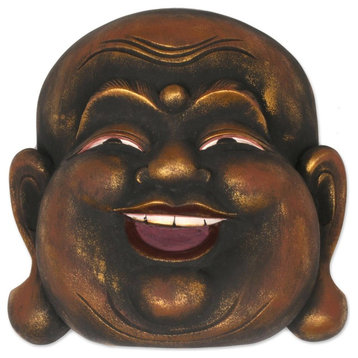 Knowing Buddha Wood Mask, Indonesia