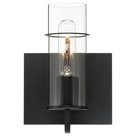 Pista Wall Sconce 1 Light Black