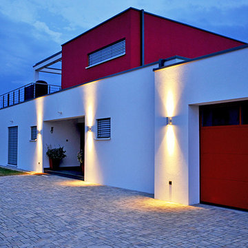 Abendstimmung Einfamilienhaus PURE