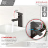 Single Hole Single-Handle Vessel Bathroom Faucet, Matte Black