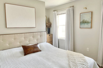 Example of a trendy bedroom design in Philadelphia