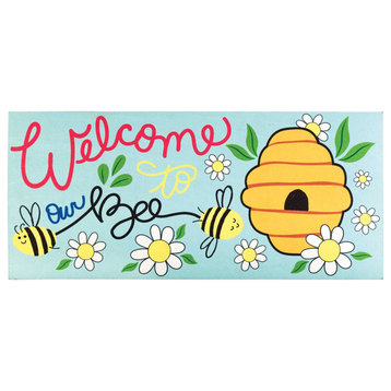 Welcome To Our Bee Hive Doormat Insert