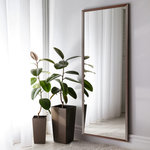 Frame My Mirror - Ellis Framed Wall Mirror, Espresso Textured, 20"x60" - The thinnest framed mirror we have. At 1 1/4" wide and 3/4" thick, the Ellis collection is perfect for those smaller mirrors or where a minimalistic approach comes in to play. In a white, black, espresso textured, satin nickel, silver, gold, or  brushed chrome finish, there is an option for everyone in the Ellis Framed Mirror collection.