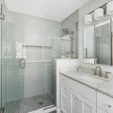 Transitional Basement & Bath Remodel - Naperville