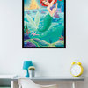Disney Mermaid Poster, Black Framed Version