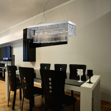 Polished Chrome 12 Light Chandelier