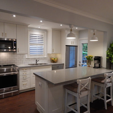 Open-Concept Kitchen - IKEA Grimslov White