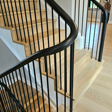 Project #115 | Staircase with Continuous Rail System Without Newels