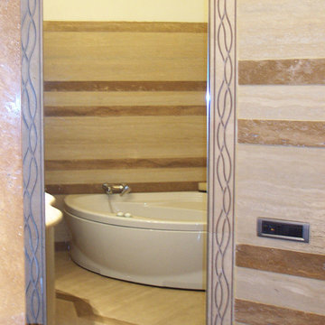 Bagno in travertino
