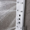 ANZZI Donna 60" Full Body Shower Panel With Heavy Rain Shower, White