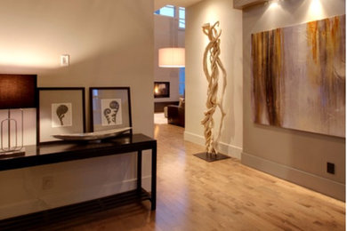Inspiration for a contemporary entryway remodel in Phoenix