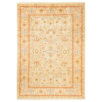 June, One-of-a-Kind Hand-Knotted Area Rug Ivory, 6'4"x8'8"