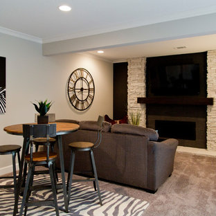 Ideas Para Sotanos Disenos De Sotanos De Estilo De Casa De Campo