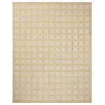 StyleCraft - Rafa Hand Tufted Wool and Jute Rug Sand 8'x10' - Elevate your interior with the Rafa Hand Tufted Wool and Jute Rug. This piece is a manifestation of the glam meets modern style, fit for both living room and office spaces. Handcrafted to perfection with a squares pattern and an intriguing mosaic grid, this rug adds depth and texture to your space. Not only does it function as a soft landing for feet in the bedroom, but it also doubles as a stunning visual piece that gives your interiors an upgraded feel.