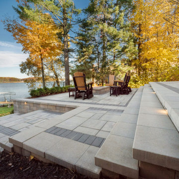 Transforming a Steep Lakefront Slope into an Entertaining Patio | Horton, MI