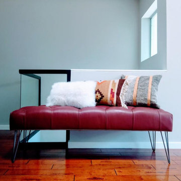 Hytower Bordeux Leather Bench