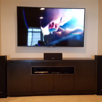 Home Theater Installation with TV Mounting