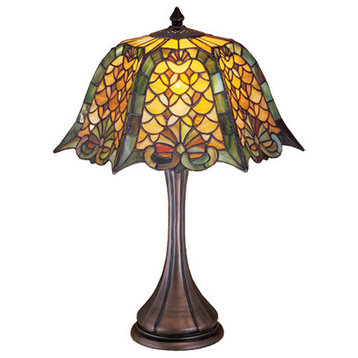 21H Duffner & Kimberly Shell & Diamond Table Lamp