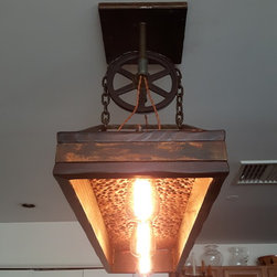Rustic Chandelier - Kitchen Island Lighting