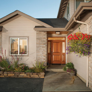 Rogue Valley Entry Doors - All new wooden entry door complete with sidelites